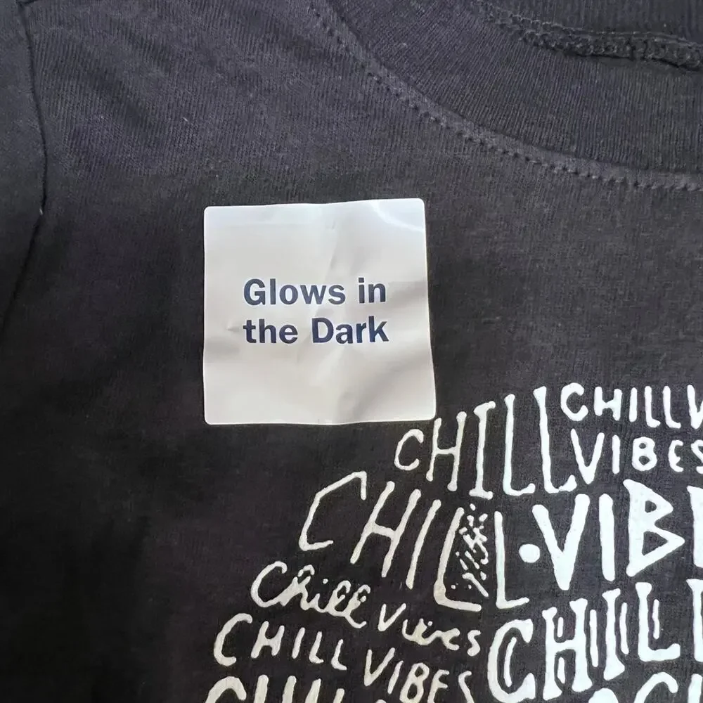 Halloween 4T Boys Glow in Dark Skull Old Navy Long Sleeve Tee - NEW!!